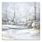 Winter Creek Landscape 30" x 30" Canvas Wall Art
